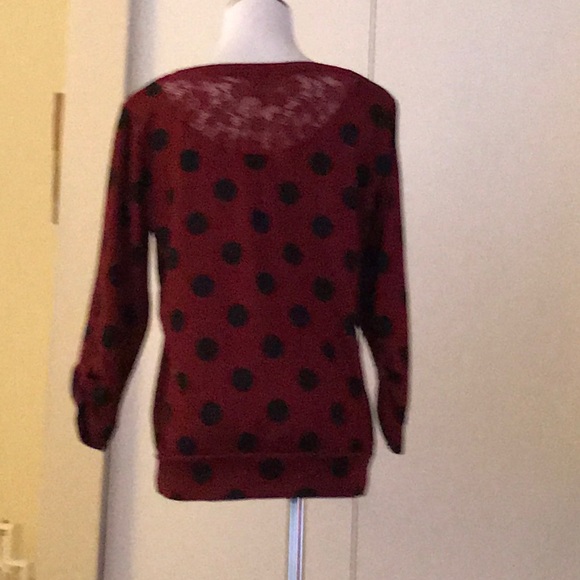 Polka dot and lace sweater! - Picture 2 of 2